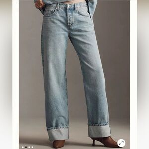 Etica Stanton High Rise Relaxed Wide legged with Cuff |Size 28